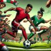 Soccer Cartoon Illustrations 